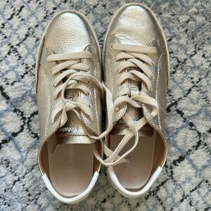 Soludos Gold Ibiza size 8 worn once!